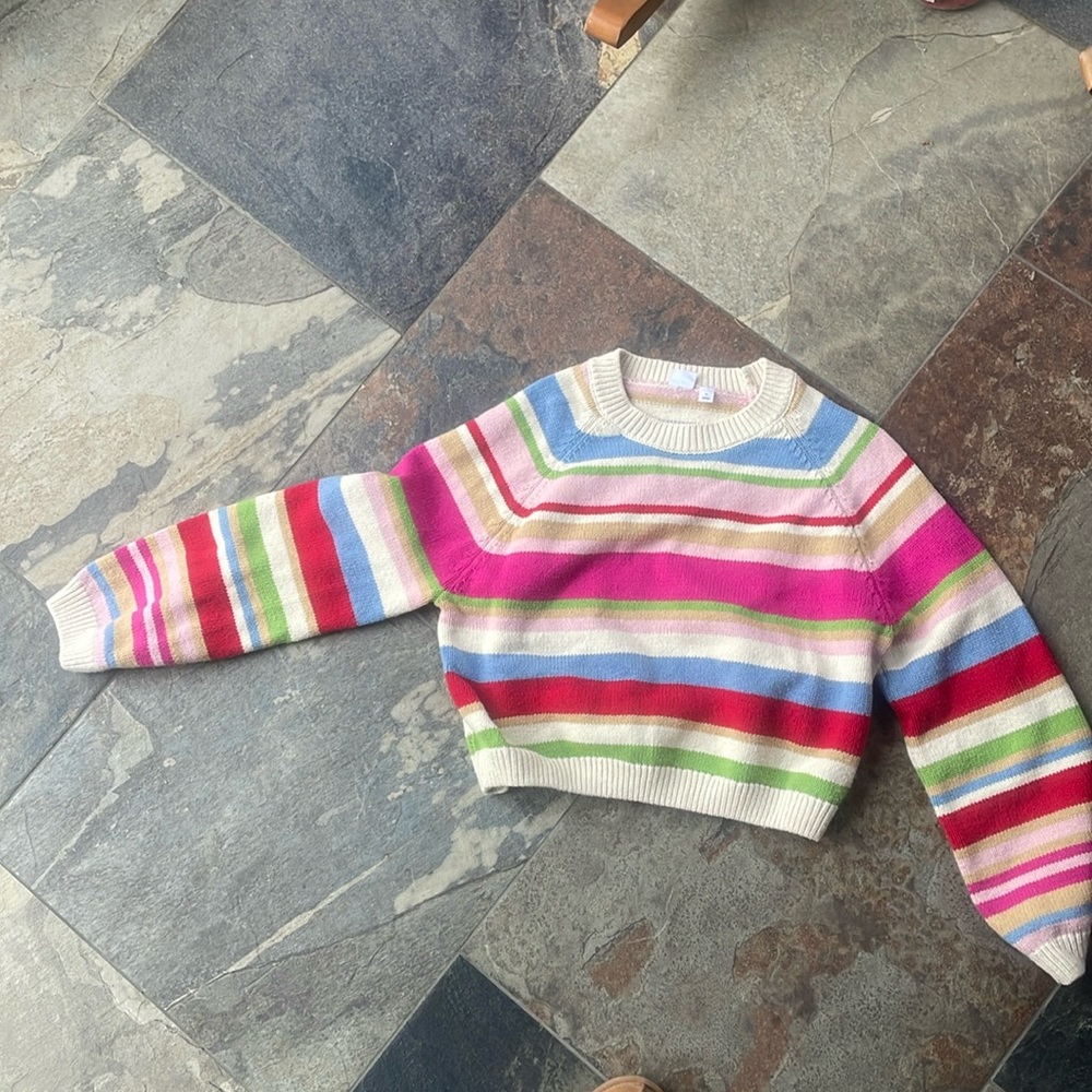 Kids GAP XL stripe sweater.